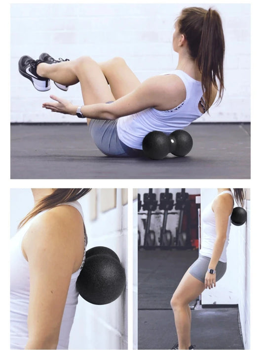 Utilisation de la balle de massage musculaire pour détendre les muscles et soulager les tensions après le sport