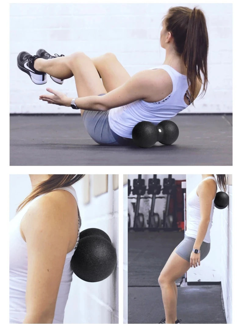 Utilisation de la balle de massage musculaire pour détendre les muscles et soulager les tensions après le sport