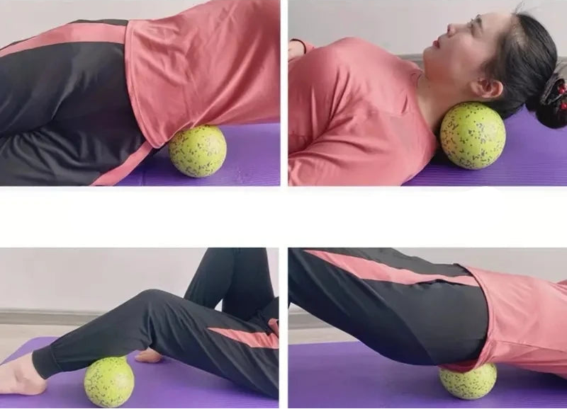 utilisation de la balle de massage pour soulager les tensions musculaires du dos